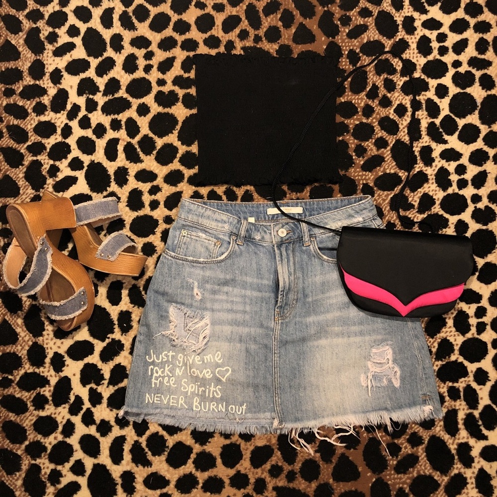 Zara Mini Skirt | Jean Skirt |